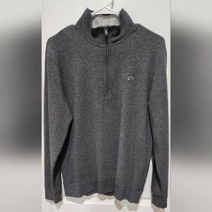 Vineyard Vines Men's Charcoal Zip-Up Sweater